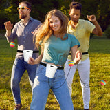 3 Set Swing Away Party Game Fun Catch Ball In Cup Twerk Ball Game Fun Games For Adults Party Graduations Funny Bachelor Night Wedding Birthday Christmas Family Games (White)
