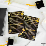 , Black And Gold Who Knows The Graduates Best - Pack Of 36 | Graduation Games For Parties 2025 | Graduation Game Cards, College Party Activities | Grad Party Supplies | Graduation Party Favors