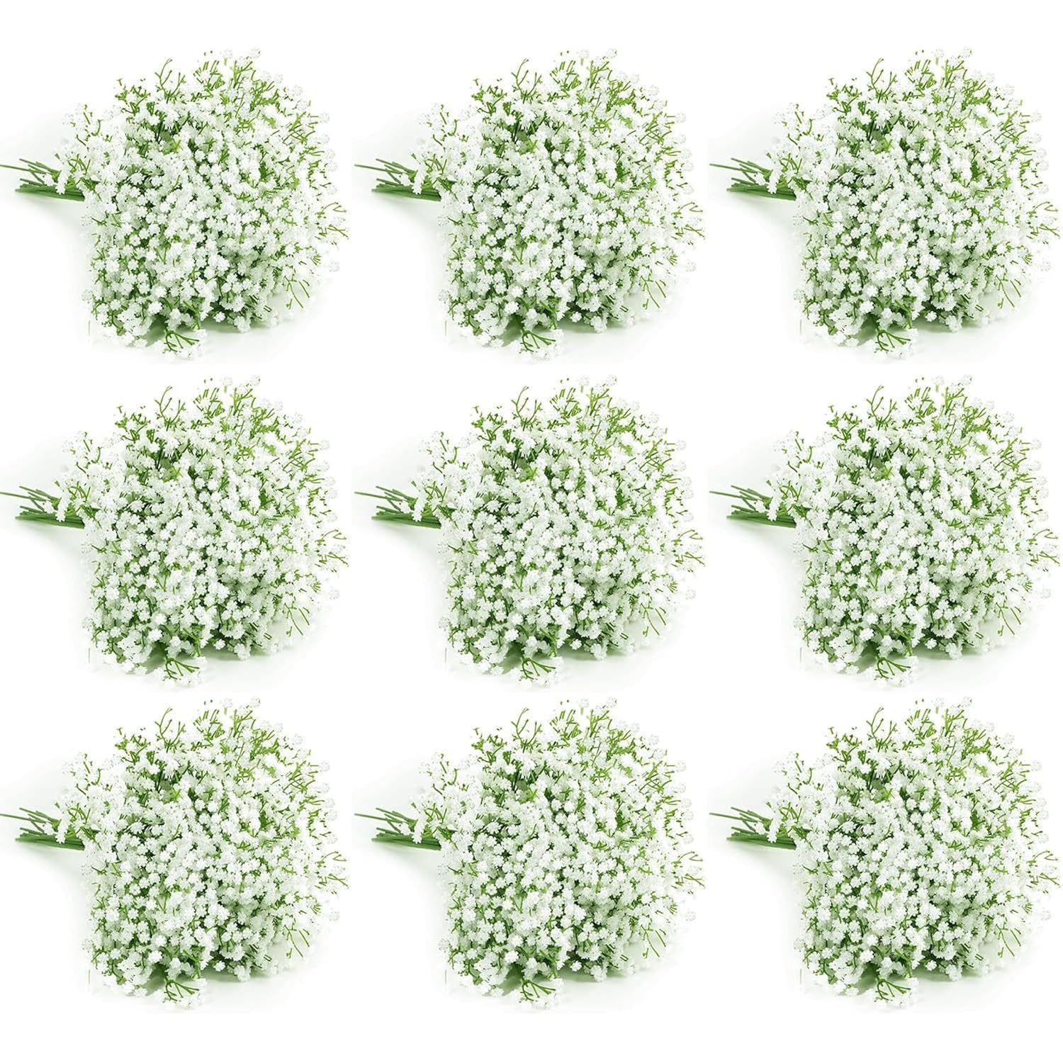 120 Pcs Baby Breath Artificial Flowers Bulk?White Artificial Flowers Artificial Baby Breath Gypsophila Flowers Para Decoracion For Wedding Party Home Decoration (120 Pcs)