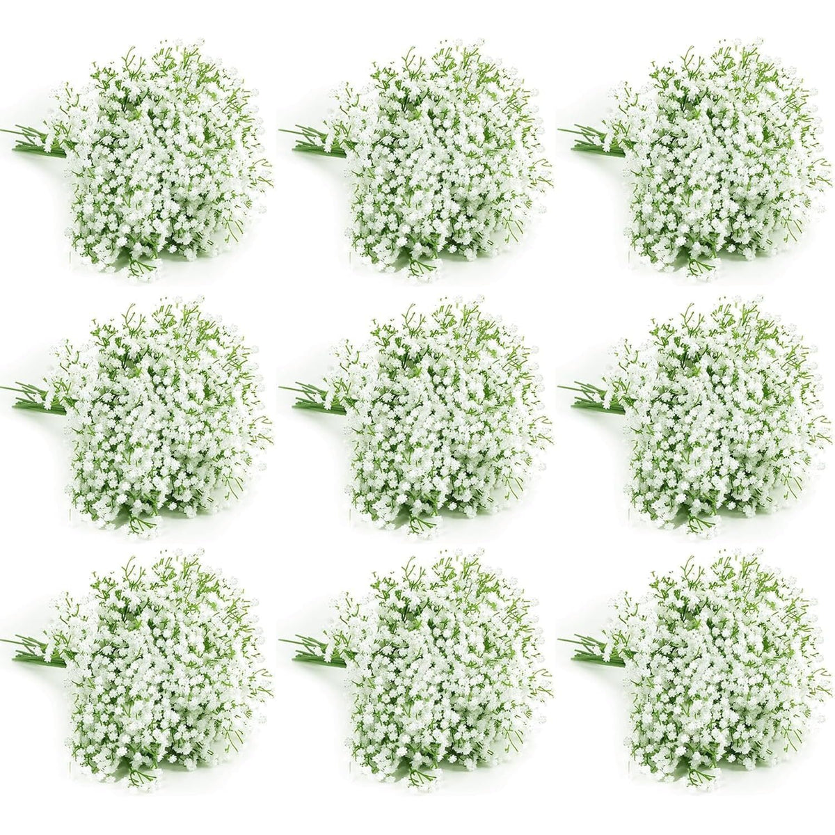 120 Pcs Baby Breath Artificial Flowers Bulk?White Artificial Flowers Artificial Baby Breath Gypsophila Flowers Para Decoracion For Wedding Party Home Decoration (120 Pcs)