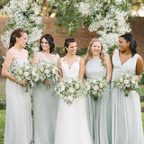 Baby Breath Artificial Flowers, 6 Pcs Gypsophila Faux White Flowers Fake Baby Breath Real Touch Flowers Bouquets For Bride Wedding Decorations Party Floral Arrangements Diy (White)