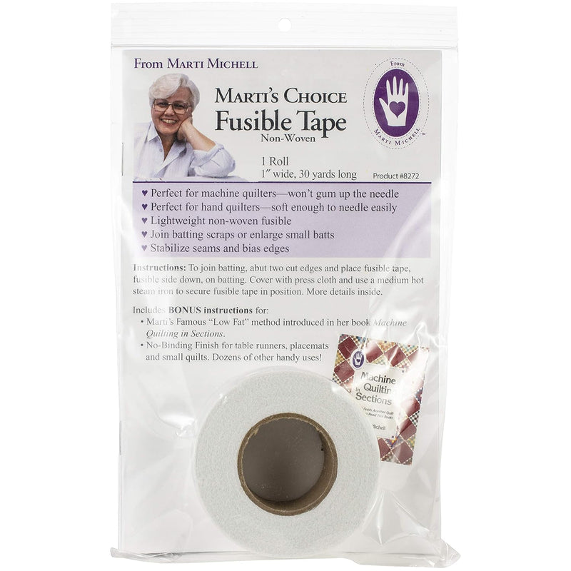 Marti'S Choice Fusible Tape 1" X30Yd-Single, Single Roll