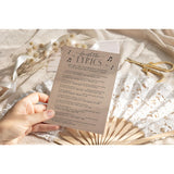 Wedding Bridal Shower Games – Fun Activities In Kraft Minimalist Style, Finish The Lyrics Game With Kraft Design