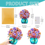African Daisy Vase Pop Up 13 Inch Paper Flower Bouquet Greeting Card With Blank Note & Envelope, Ideal Gift For Celebrating Love, Holiday, Birthday, Anniversary, Mother'S Day, Housewarming, Wedding
