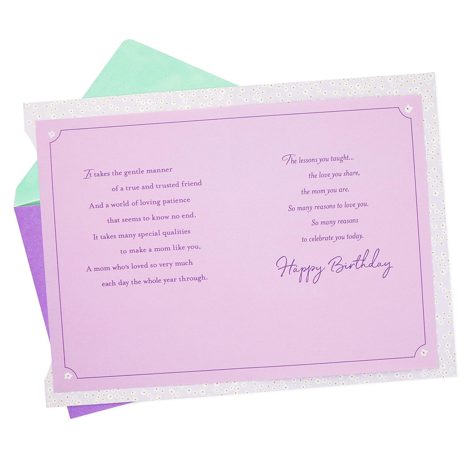 Hallmark Birthday Greeting Card for Mom (Purple Flower)