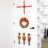 Classic Christmas Decal Kit – 9 Peel & Stick Sheets With Festive Ornaments, Red Bows, Nutcracker & Wreaths. Removable, Water-Resistant & Rental-Safe Holiday Wall Décor.