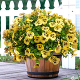 Artificial Flowers For Outdoors Fake Plants, 12Pcs Fake Flowers Artificial Plants Outdoor Uv Resistant,Silk Faux Flowers Shrubs Greenery Plants For Porch Garden Patio Window Box Decor