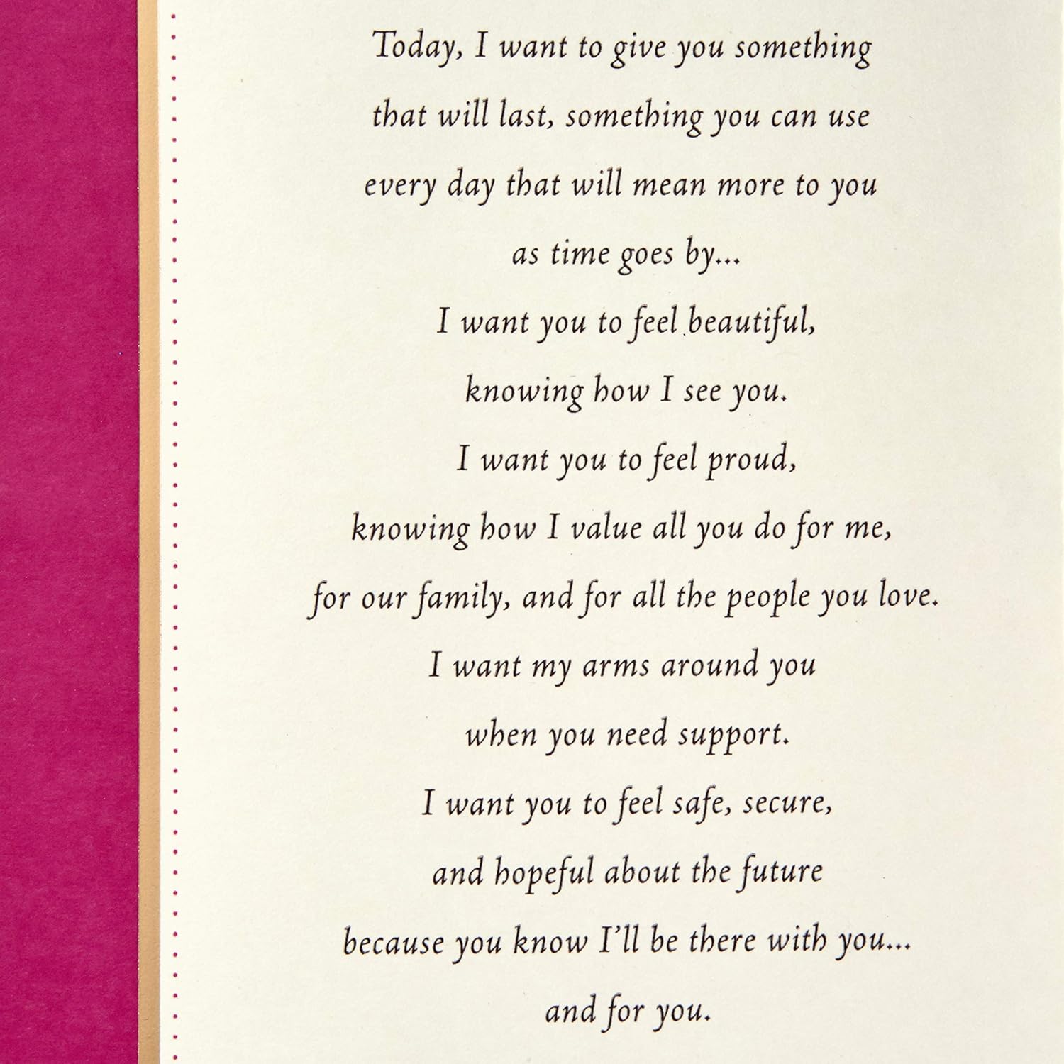 Hallmark Mahogany Mothers Day Card for Wife or Significant Other (With All My Love) (699MBC1177)