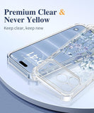 Clear Floral Slim Protective Case for iPhone 18 Pro and iPhone 17 Pro Women