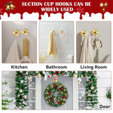 2 Pack Suction Cup Wreath Hangers For Front Door Garland Hanger 11 Lb -22 Lb Suction Wreath Hanger For Glass Door No Drill Suction Hooks For Bathroom Halloween Christmas Decorations,Reusable Holder