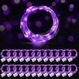 24 Pack Led Fairy Lights Battery Operated, String Lights Waterproof 7 Feet 20 Led Firefly Starry Lights For Wedding Part
