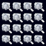16 Pack Battery Operated Fairy Lights 6.5FT White LED Waterproof Twinkle String Lights for Wedding Bedroom Decor