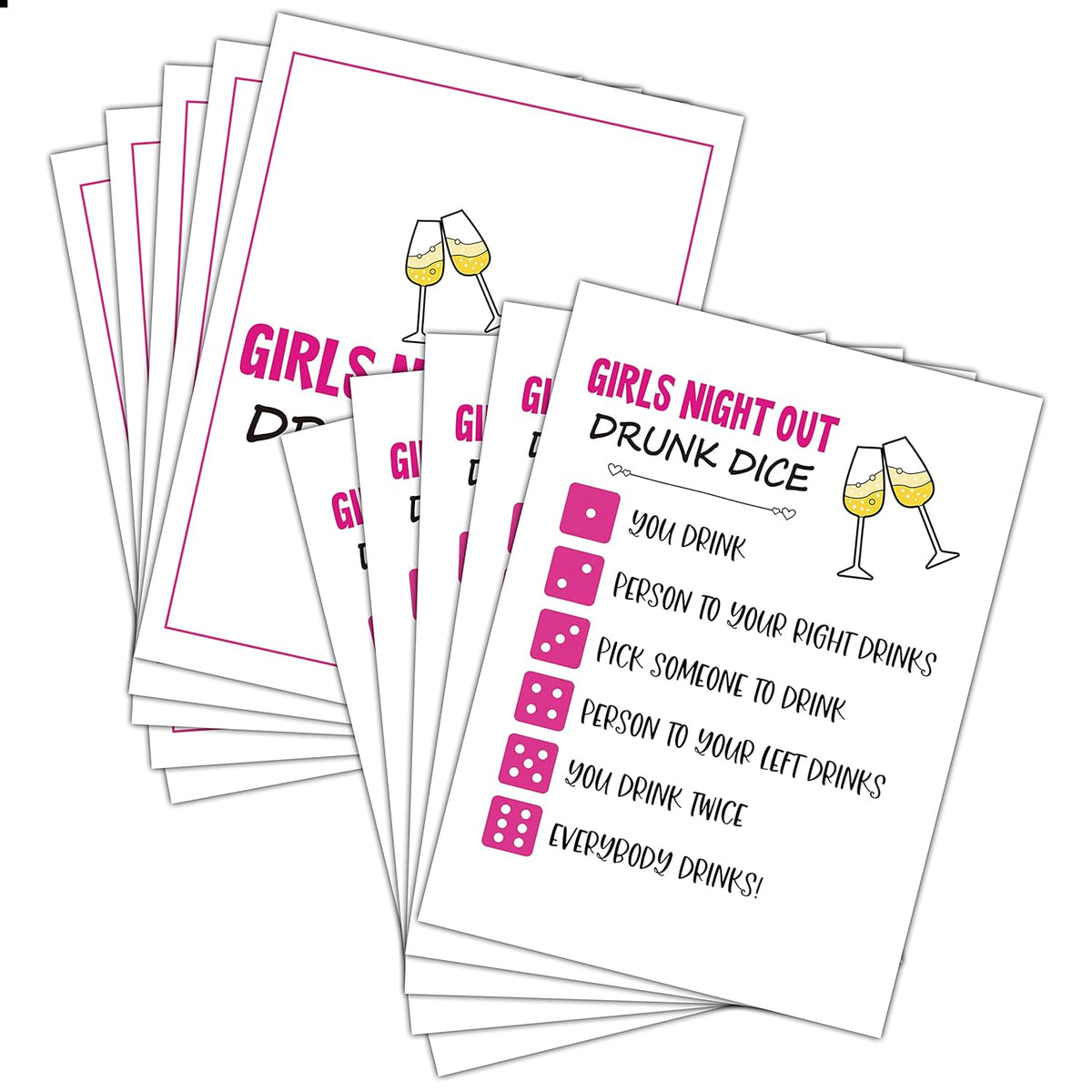 Girls Night Party Game - Ladies Night Pack For Women - Fun Bridal Shower Or Bachelorette Party Games For Adults - 30 Game Cards