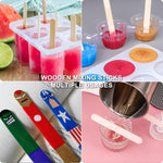 Epoxy Mixing Cups Kit,200Pcs, Plastic, 30Ml Disposable Measuring Cups,50 Wooden Stirring Sticks For Paint Mixing, Jewelry Making