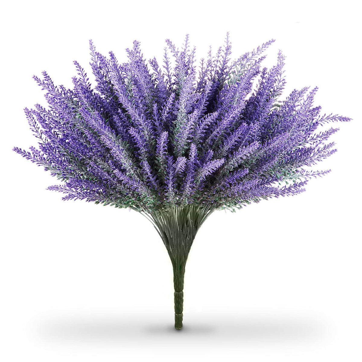 Lifelike Artificial Lavender Plants - Perfect For Crafting, Home Decor, And Weddings, Pair With Fake/Dried Flowers Like Purple Roses, Nearly Natural Faux Silk Flowers, 8-Piece Bundle