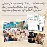 Bridal Shower Game, How Old Was The Bride-To-Be Wedding Shower Party Game Cards, Floral Greenery Themed Bachelorette Engagement Party Supplies Activities Decorations, Set Of 30 Game Cards -A02