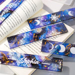 Bookmark Resin Molds Silicone 1.5'' Wide, Blank And Cat Moon Pattern Silicone Bookmark Molds Kit With 20Pcs Tassels, Rectangle Bookmark Molds For Epoxy Resin Casting Crafts
