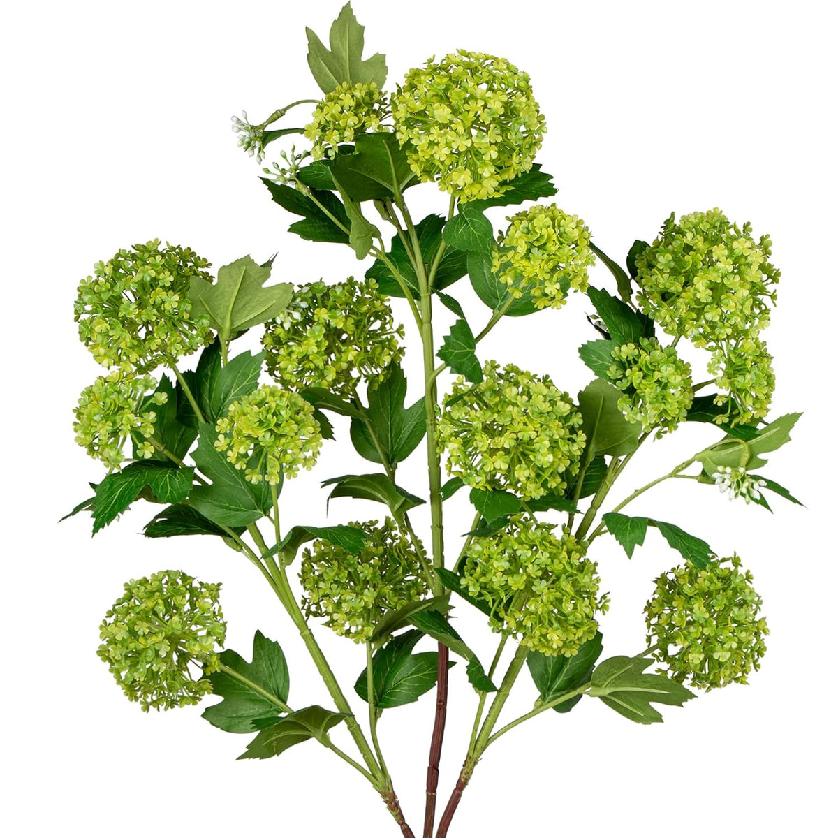 Faux Hydrangea Flowers 31" Green Artificial Hydrangea Spray With 5 Flower Heads, 3 Per Bag.Faux Hydrangeas Plastic Flowers Fake Hydrangeas For Indoor Outdoor Wedding Table Centerpieces Decor