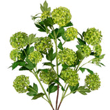 Faux Hydrangea Flowers 31" Green Artificial Hydrangea Spray With 5 Flower Heads, 3 Per Bag.Faux Hydrangeas Plastic Flowers Fake Hydrangeas For Indoor Outdoor Wedding Table Centerpieces Decor
