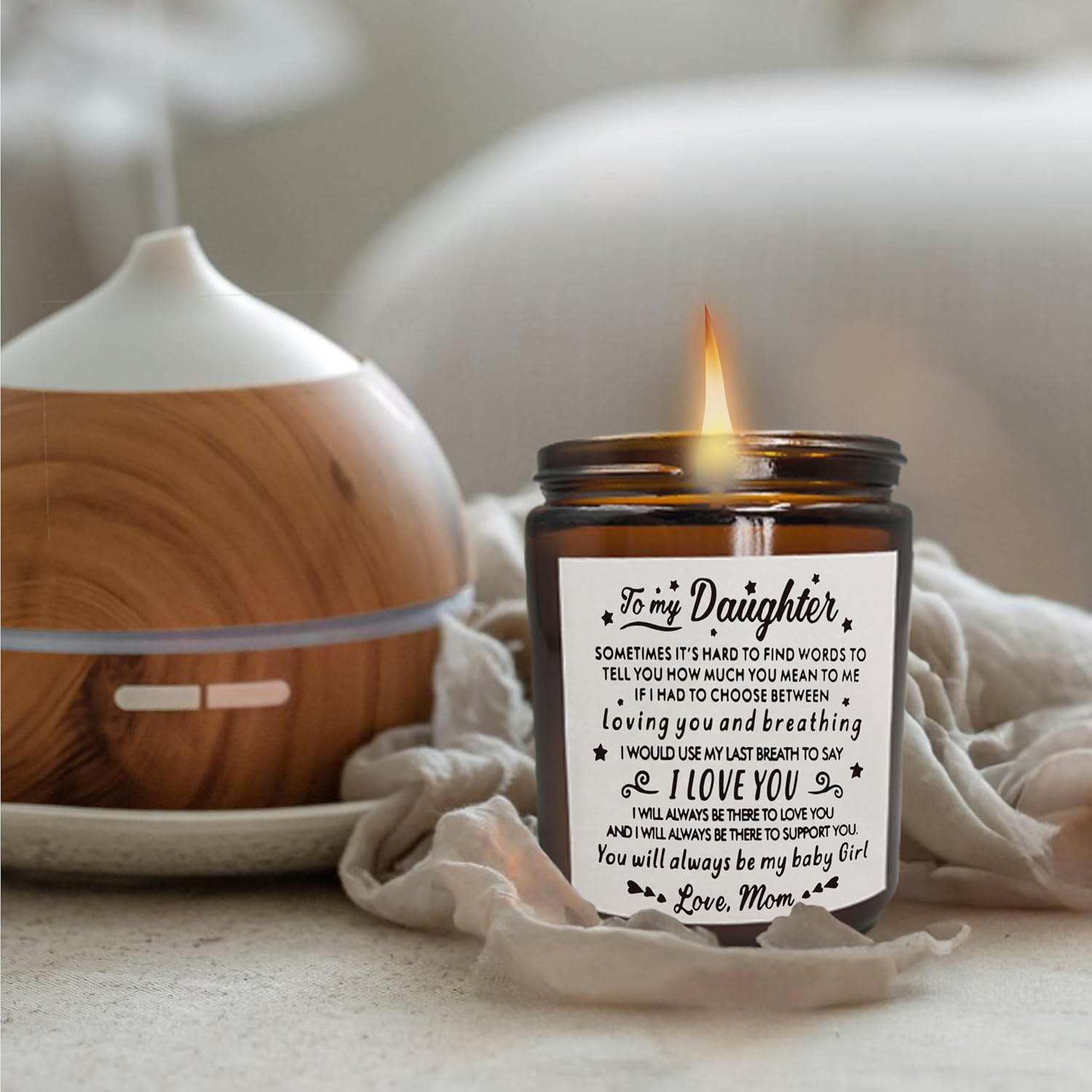Daughter Candle - Sentimental Birthday Gift For Daughter