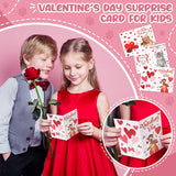 72 Sets Valentines Cards For Kids, Puppy Kitten Cards And Stickers Assortment Hearts Valentines Card With Envelopes For Kids Adults Teacher Classroom School Party Greeting Gifts