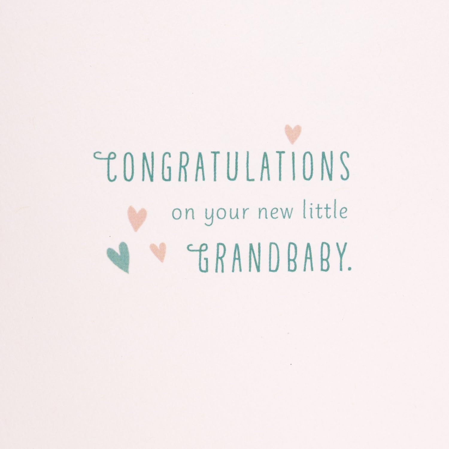 Hallmark Baby Card for New Grandparents (Warm and Cuddly) Welcome New Grandbaby, Congratulations