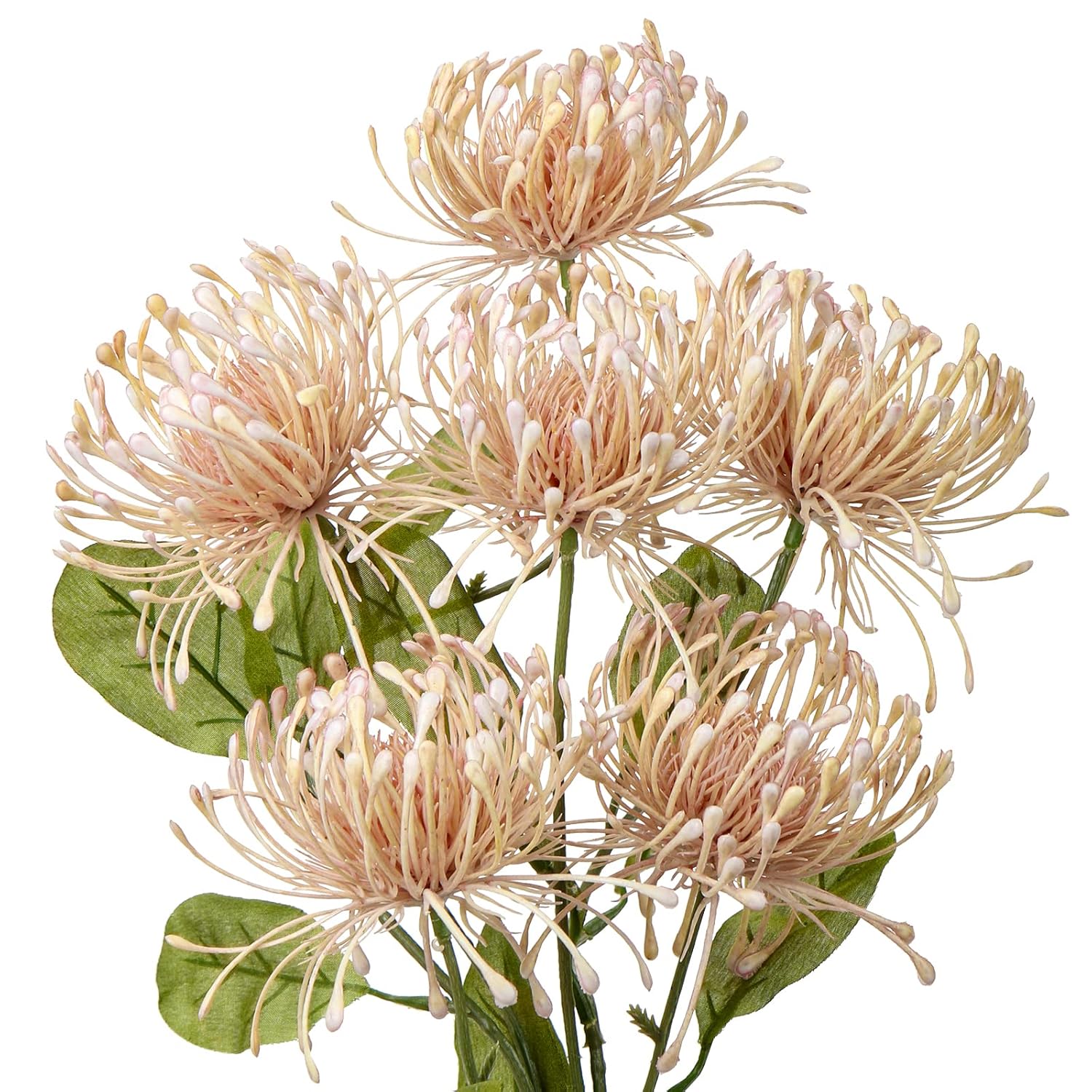 33" Pink Artificial Mums Flowers Sping Summer Chrysanthemum Flowers 2Pcs Fake Spider Mum Flower Arrangement Faux Pincushion Flower With 3 Heads Long Stem Bouquet Home Decor