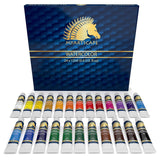 Watercolor Paint Set - 24 X 12Ml Tubes - Lightfast - Vibrant Colors - Excellent Transparency - Kit For Vivid Watercolors Painting - Professional Artist Paint Supplies