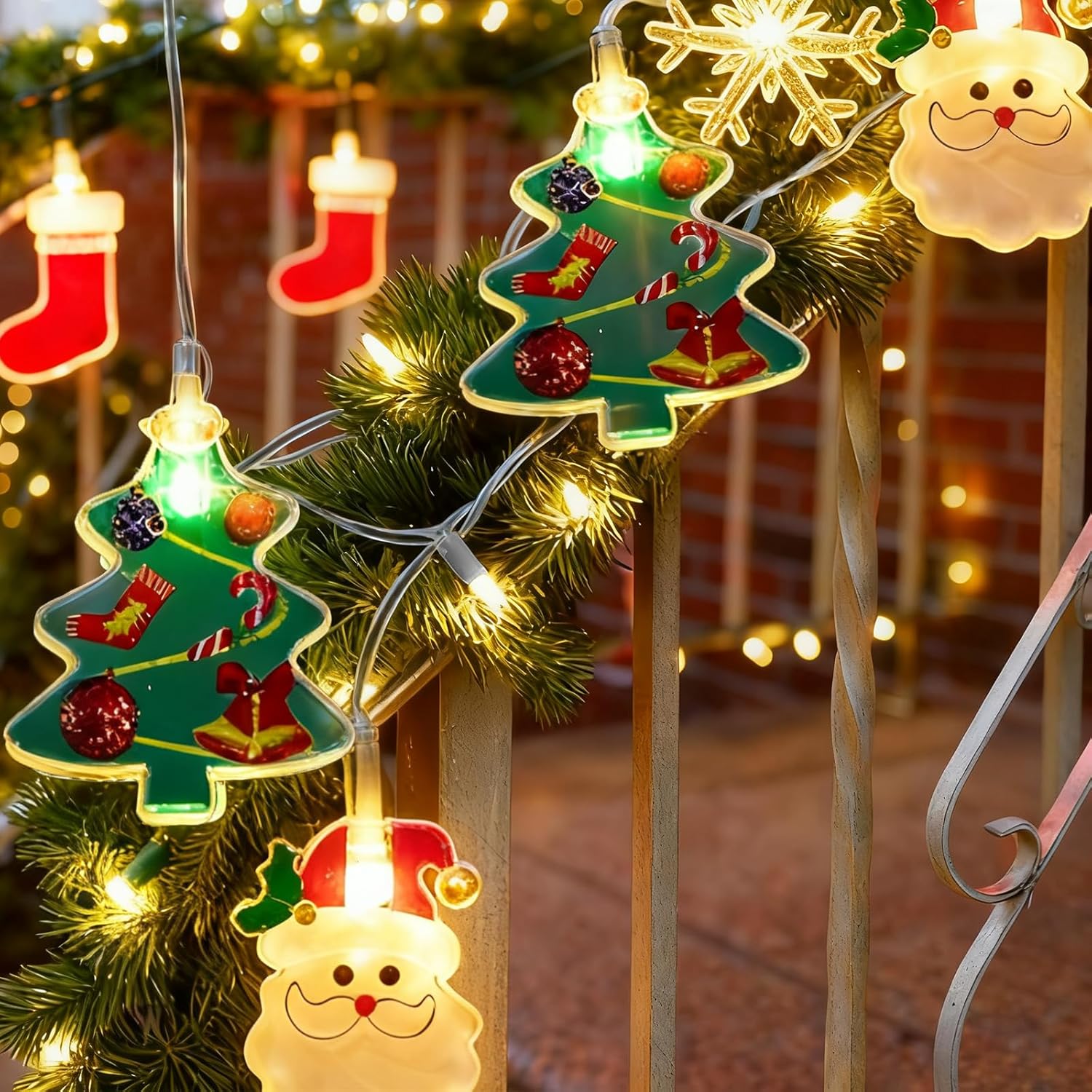4M 20 Led Christmas Atmosphere Light Snowman Light