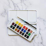 Half Pan Travel Set, 25 Piece, Assorted Colors