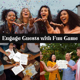 Find The Guest Bingo Bridal Shower Game - 50 Pcs Find The Guest Baby Shower Game For Rehearsal Dinner, Wedding Shower Games For Guests, Engagement Party Ideas Bridal Shower Decorations