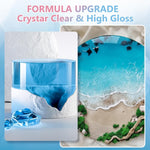 Epoxy Resin 2 Gallon - Crystal Clear Epoxy Resin Kit - No Yellowing No Bubble Art Resin Casting Resin For Art Crafts, Jewelry Making, Wood & Resin Molds(1 Gallon X 2)