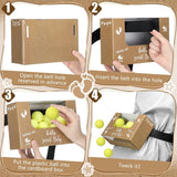 4 Sets Brown Kraft Paper Baby Shower Swing Shaking Balls Activity Set For Adult Novelty Twerk Includes 40 Balls, Ribbon & Cardboard Boxes Bridal Shower For Outdoors Indoors