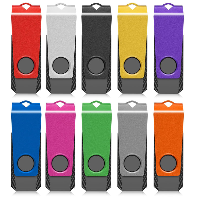 Usb Stick Agecash 4Gb Usb Thumb Drives 10 Pack, Usb 2.0 Fat32 Usb Storage Flas