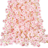 16 Pcs Artificial Cherry Blossom Flower Vines Cherry Blossom Hanging Vine Artificial Pink Flower Garland Faux Japanese Garland For Wedding Party Kawaii Decor