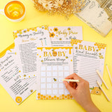 145 Pcs Bee Baby Shower Games Gender Neutral Set Includes 125 Pcs 5 Kinds Party Games 20 Pencils For Honeycomb Bee Baby Shower Decorations Favors Gender Reveal Party Supplies