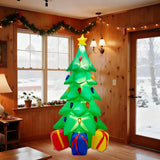 7 Ft Inflatable Christmas Tree, Christmas Tree With 3 Gift Wrapped Boxes, Christmas Decoration For Indoor Outdoor Yard G