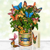 Pop Up Cards, Butterflies & Buttercups, 12 Inch Life Sized Forever Flower Bouquet 3D Popup Greeting Card, Birthday Cards, Thank You Card, Blank Notecard & Envelope