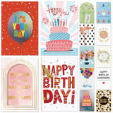 14 Pack 3D Handmade Birthday Cards Bulk With Envelopes, Unique Greeting Cards For Women & Men, 4.7×6.8 Inch, Gold Foil, Glitter, Happy Birthday Cards With Printed Messages – For Friends, Family, Coworkers