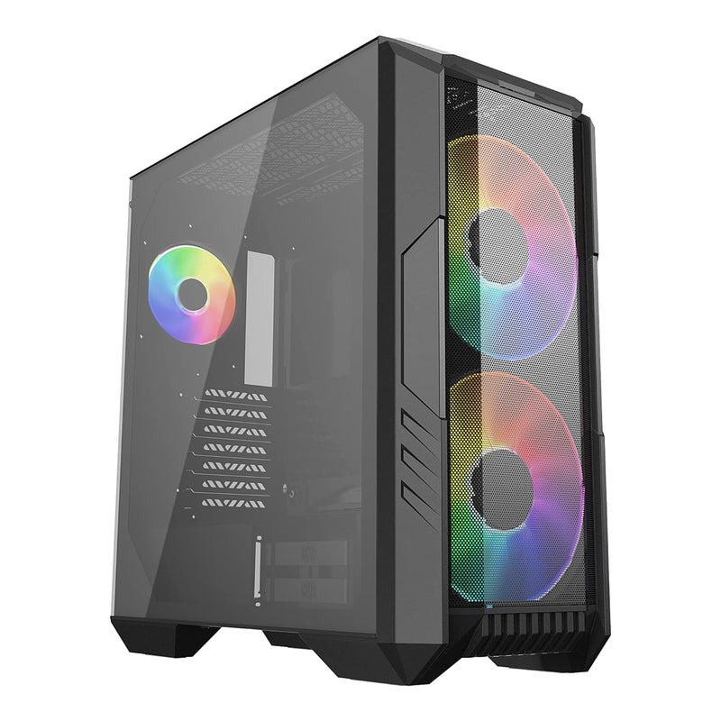 Cooler Master HAF 500 High Airflow ATX Mid-Tower, Mesh Front Panel, Dual 200mm