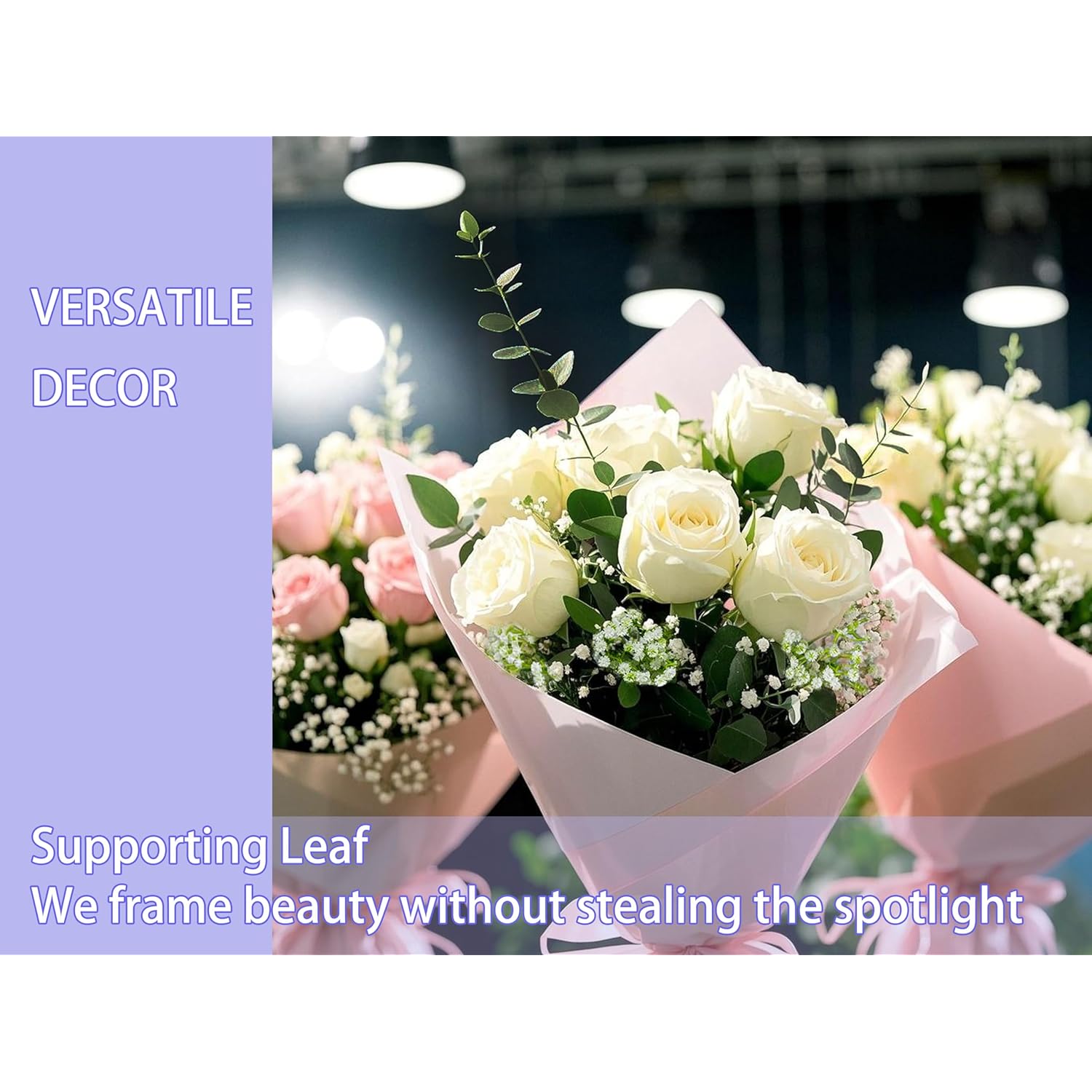 Artificial Baby'S Breath Flowers, 8 Pcs White Babies Breath Flowers Artificial Bulk, Real Touch Babys Breath Artificial Flowers Gypsophila Bouquet For Wedding Floral Arrangement Home Decor