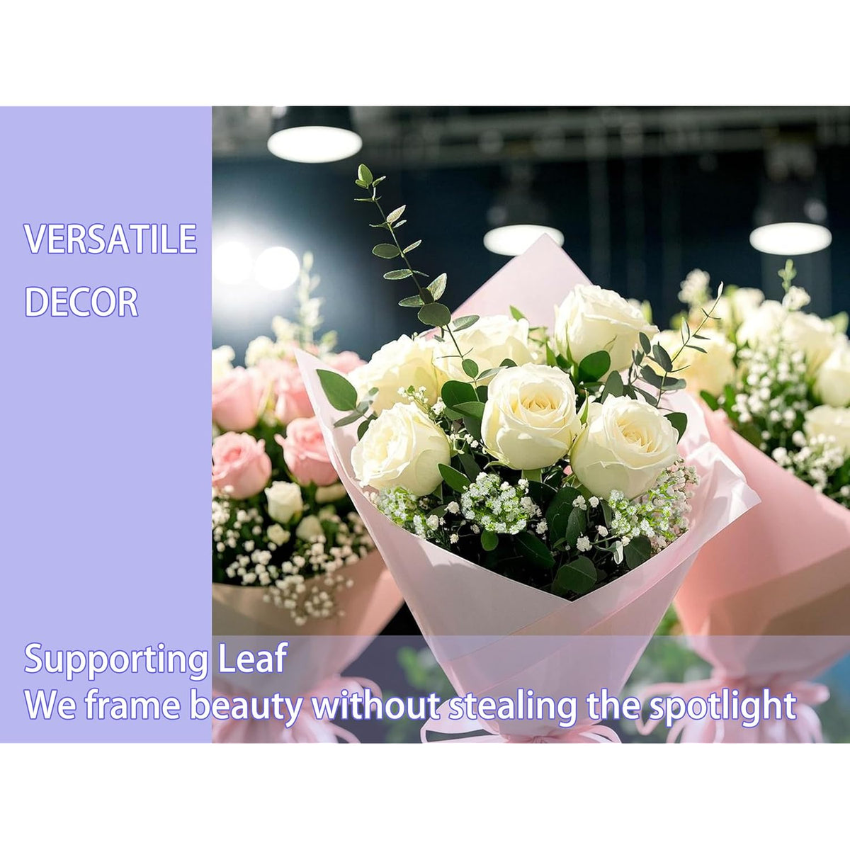 Artificial Baby'S Breath Flowers, 8 Pcs White Babies Breath Flowers Artificial Bulk, Real Touch Babys Breath Artificial Flowers Gypsophila Bouquet For Wedding Floral Arrangement Home Decor
