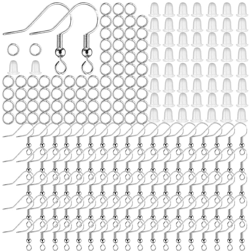 925 Sterling Silver Earring Hooks, 300 Piece Earring Making Kit With Hypoaller