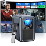 4K Projector, WiFi Bluetooth, 1000ANSI, 1080P, Auto Focus, Dolby Audio, Portable