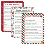 66 Pcs Christmas Trivia Game Cards Christmas Games For Family Party Merry Xmas Trivia Paper Holiday Activity Guessing Card Large Groups Adults Annual Festive Events Decorations Gifts With Answer Key