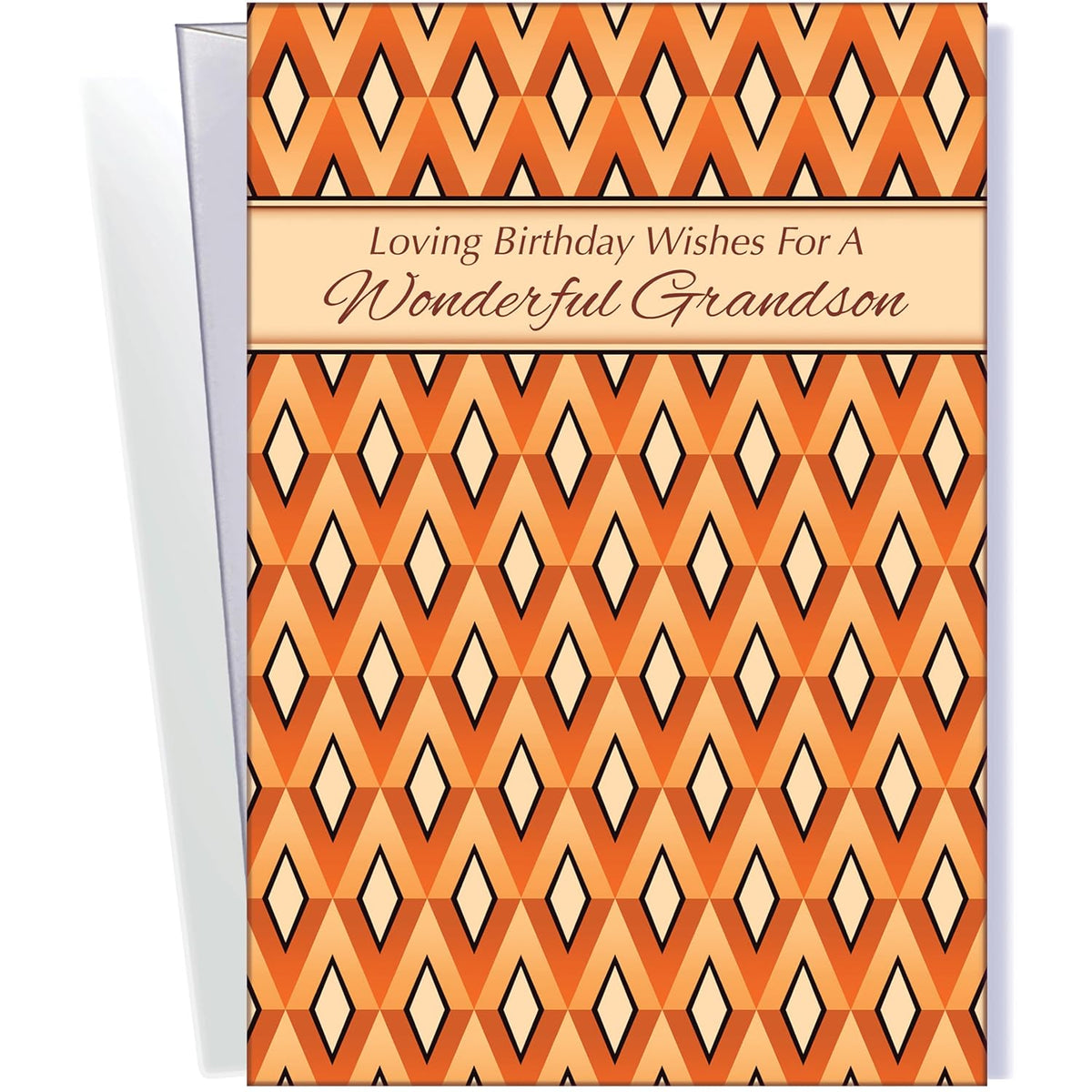 - Grandson Birthday Card - New - Made In Chicago - Large Card Opens To 10" X 7.75" - Packaged In Extra Sturdy Mailer - You Are Loved Grandson! - 70269