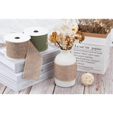 Firebrick Burlap Ribbon - 2.5 Inch X 10 Yards | Faux Jute Wired Ribbon For Wreaths, Christmas Decorations, Rustic Weddings, And Large Bow