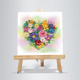 Love Anniversary Greeting Card, Handmade 3D Quilling Card For Love Friend Mom Birthday, Wedding, Engagement, Mothers Day, Heart Shaped, Luxury Paper Card With Envelope (Heart Flower)