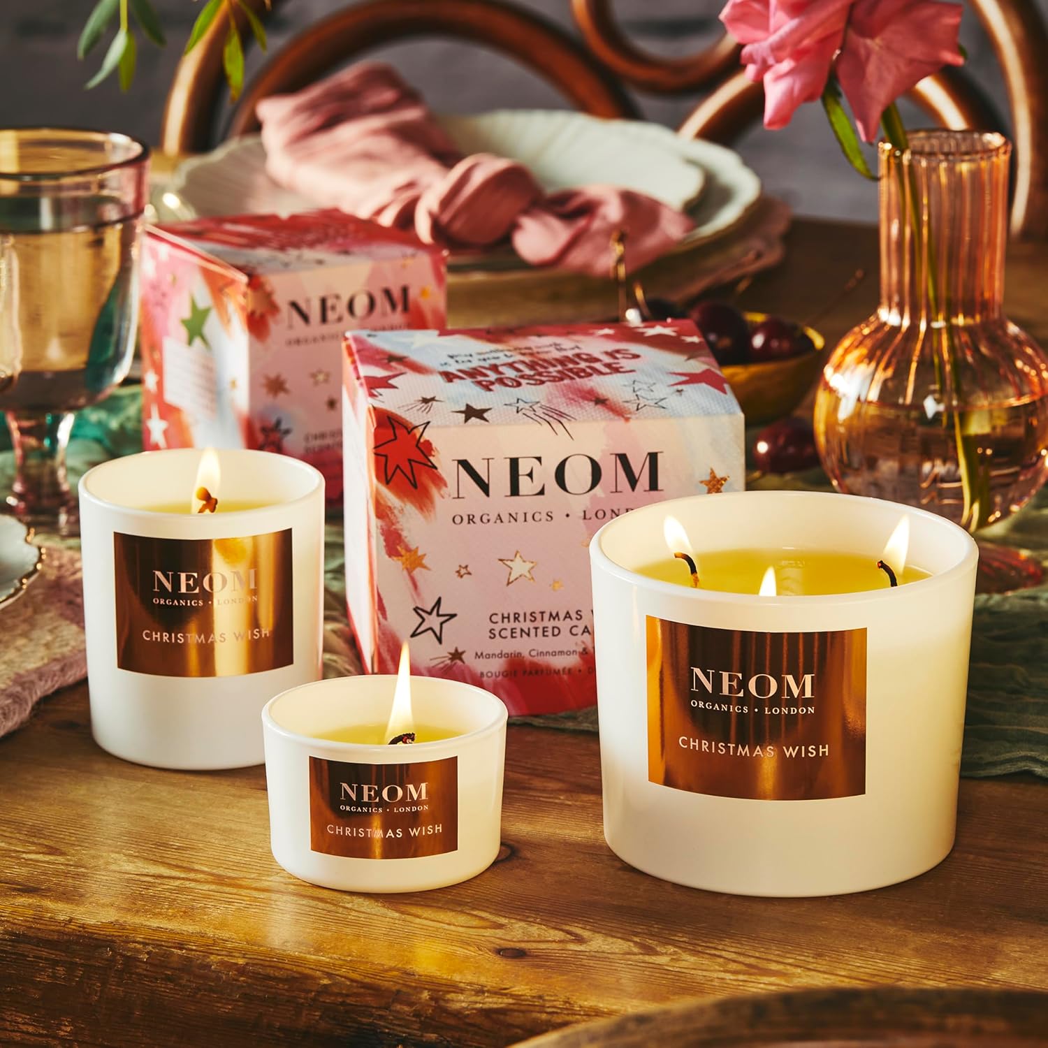- Christmas Wish Luxury Scented Candle | Cinnamon, Mandarin & Tonka Bean | Christmas Gift… (Travel Size)