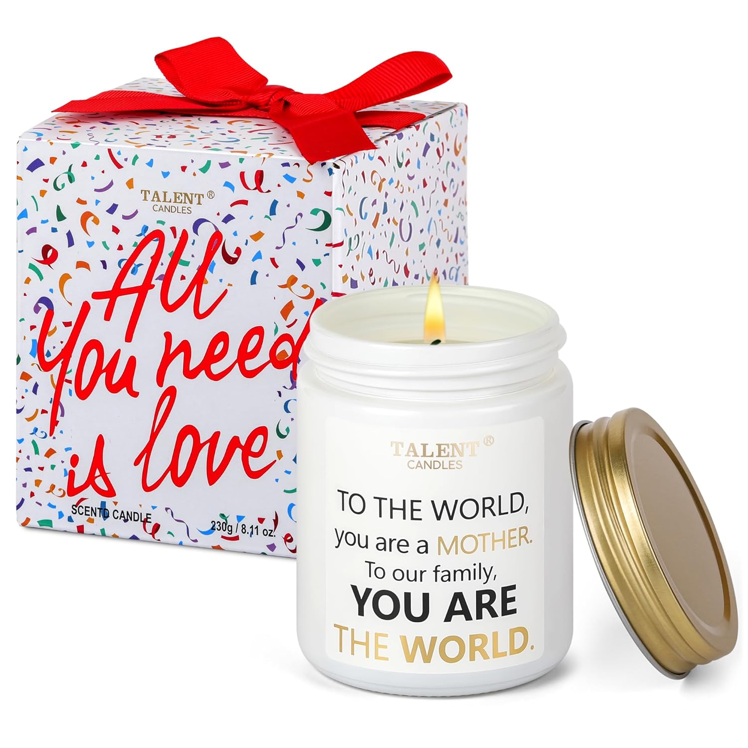 Scented Candle For Mom, Mother'S Day Gifts, Perfect Home Décor Gift Elegant Gift For Mother, Mom Birthday Gifts, 8.4Oz Candle Jars - Warm Night